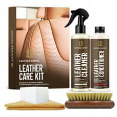 Boxman Leather Expert Care Kit 2x250ml - Komplet za čiščenje in nego usnjenega pohištva LE-18-CK2250