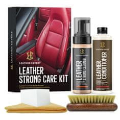 Boxman Leather Expert Strong Care Kit 200ml+250ml - komplet za čiščenje in nego usnja LE-18-2STR