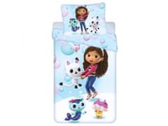 DreamWorks Gabby's Dollhouse Komplet posteljnine z zadrgo, posteljnina 140x200 cm, Oeko-Tex