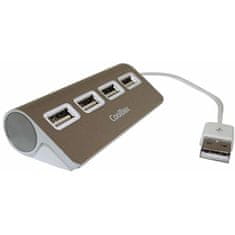 CoolBox USB Hub CoolBox COO-HU4ALU2 Srebrna