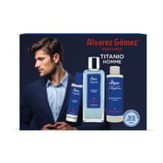 Alvarez Gomez Moški parfumski set Alvarez Gomez Titanio Homme 3 Kosi