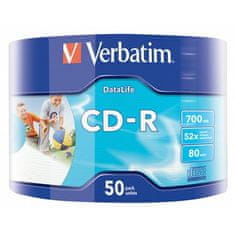 Verbatim CD-R Printable, škatla za torto, 50 kosov