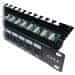 DATACOM Patch panel 19" UTP 24 portov CAT6 LSA 1U BK (3x8p)vrhunski