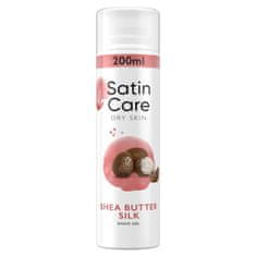 Noah Satin Care Gel za britje za suho kožo s karitejevim maslom in svilo 200 ml