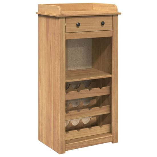 Vidaxl Omara za vino Panama 57x40x111,5 cm trdna borovina