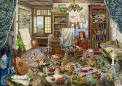 Ravensburger Puzzle Exit - Art Studio 759 kosov