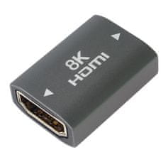 PremiumCord 8K Adapterski priključek HDMI A - HDMI A, ženski/ženski, kovinski