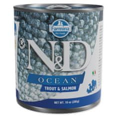 N&D N&amp;D Dog Ocean Trout &amp; Salmon v konzervi 285g