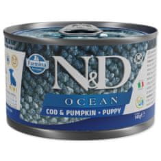 N&D Hrana v konzervi N&amp;D Puppy Ocean Cod &amp; Pumpkin 140g