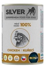 IRONpet Silver Dog Chicken 100% meso, konzerva 400 g