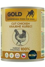 IRONpet Gold Dog Piščančje meso, narezano na rezine, v konzervi 800 g