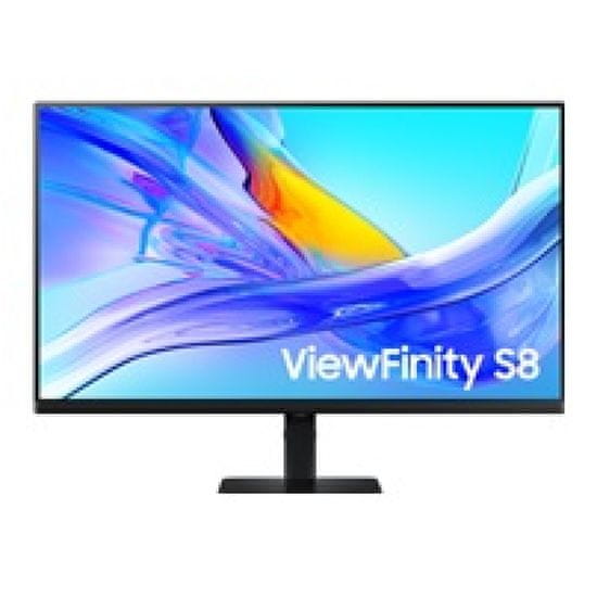 Samsung Monitor 80 cm (31,5) S32D800UAU 3840x2160 VA 5ms HDMI DisplayPort USB-C 90W 3xUSB3.2 Pivot sRGB99% RJ45 KVM HDR10 ViewFinity S8