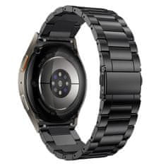 Tech-protect Stainless pašček za Samsung Galaxy Watch 4 / 5 / 5 Pro / 6 / 7 / FE, black