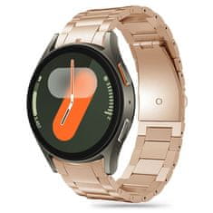 Tech-protect Stainless pašček za Samsung Galaxy Watch 4 / 5 / 5 Pro / 6 / 7 / FE, blush gold