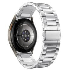 Tech-protect Stainless pašček za Samsung Galaxy Watch 4 / 5 / 5 Pro / 6 / 7 / FE, silver