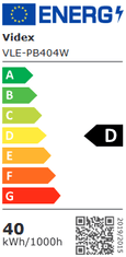 VIDEX LED panel 40W vgradni 4000K 4400lm 595x595mm IP20 + napajalnik 