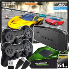 Dexxer Retro 4K Ultra HD TV HDMI game stick igralna konzola K8 10000 iger USB