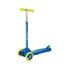 Rebel TOOLS Zložljiv otroški trikolesni skiro KIDS WHEELS modro-rumen