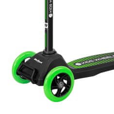 Rebel TOOLS Zložljiv otroški trikolesni skiro KIDS WHEELS zelen