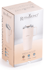 Rosmarino MegaCup termo lonček, 580 ml, roza