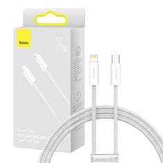 BASEUS Baseus Dinamični kabel USB-C za Lightning, 23 W, 1 m (bel)