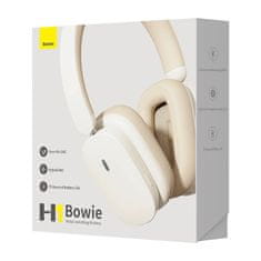 BASEUS Baseus Bowie H1 Wireless headphones Bluetooth 5.2, ANC (white)