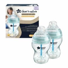 Tommee Tippee CTN Baby Steklenička ADVANCED ANTI-COLIC slow flow, 260 ml 0m+, 2 kos