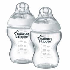 Tommee Tippee CTN steklenička za dojenčke, dvojno pakiranje brez BPA, 2x260 ml, 0m+