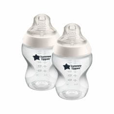 Tommee Tippee CTN steklenička za dojenčke, dvojno pakiranje brez BPA, 2x260 ml, 0m+