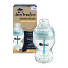 Tommee Tippee ADVANCED ANTI-COLIC steklenička za dojenčke, počasen pretok, 260 ml, 0m+