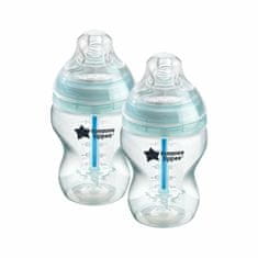 Tommee Tippee CTN Baby Steklenička ADVANCED ANTI-COLIC slow flow, 260 ml 0m+, 2 kos