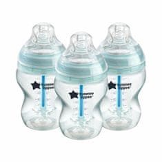 Tommee Tippee CTN Baby Steklenička ADVANCED ANTI-COLIC počasen pretok 3x260 ml, 0m+