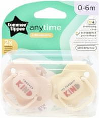 Tommee Tippee CTN silikonska duda AnyTime 0-6m, 2 kosa