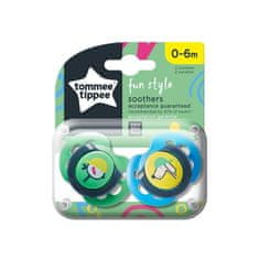 Tommee Tippee CTN Fun, Silikonska duda 0-6m, 2 kos