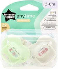 Tommee Tippee CTN silikonska duda AnyTime 0-6m, 2 kosa