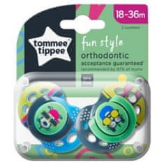 Tommee Tippee CTN Fun, Silikonska duda, 18-36m, 2 kosa