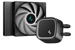 DEEPCOOL LE300 Marrs AIO Liquid Cooler komplet za tekočinsko hlajenje, 120 mm, LED, črn