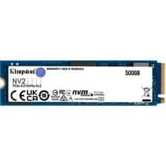 Kingston M.2 500 GB NV2 NVMe PCIe 4.0 x 4