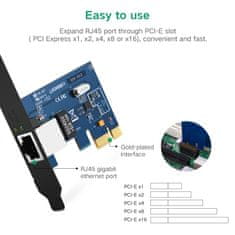 Noah Gigabitna omrežna kartica PCI-E 10/100/1000 Mb/s - črna