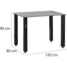 Noah Montažna varilna miza perforiran vrh 6 mm 120 x 80 cm do 100 kg