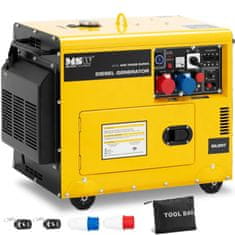 Noah Agregat generator prądotwórczy diesel na kółkach 230/400 V 7500 W 8.75 kVA 16 l