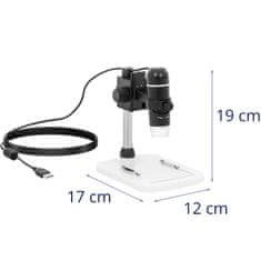 Noah Digitalni mikroskop z osvetlitvijo LED povečava 10-300x USB