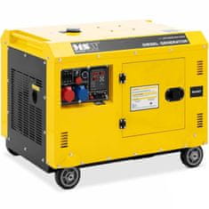 Noah Agregat generator prądotwórczy diesel na kółkach 240/400 V 8500 W 10 kVA 30 l