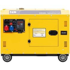 Noah Agregat generator prądotwórczy diesel na kółkach 240/400 V 8500 W 10 kVA 30 l