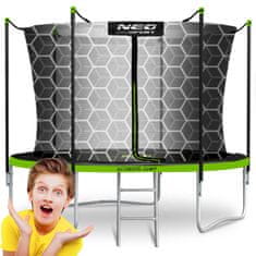 ACTIVESHOP Vrtni trampolin 10ft/312cm z notranjo mrežo in lestvijo Neo-Sport