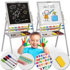 ACTIVESHOP Ricokids magnetna vrtljiva tabla - siva