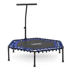 ACTIVESHOP Fitnes trampolin z ročajem 127 cm Neo-Sport - šesterokotni modri