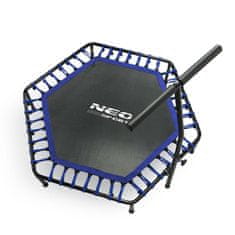 ACTIVESHOP Fitnes trampolin z ročajem 127 cm Neo-Sport - šesterokotni modri