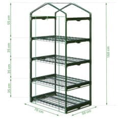 ACTIVESHOP Regali za rastlinjake 70 x 50 x 160cm Plonos