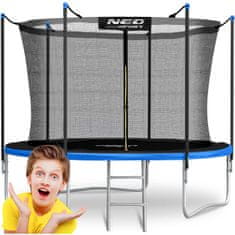 shumee 8ft/252cm vrtni trampolin z notranjo mrežo in lestvijo Neo-Sport